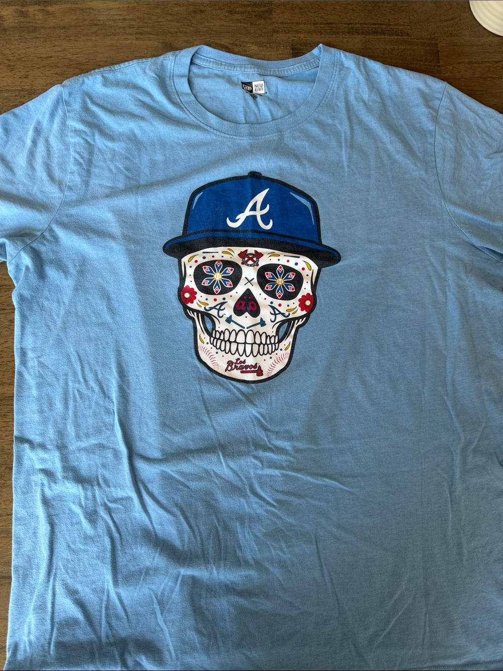 Atlanta Braves New Era Light Blue Los Bravos tee